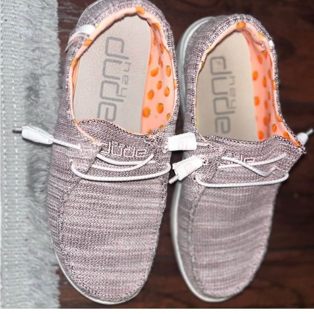 Hey Dude Kids Slippers in Pink and Orange